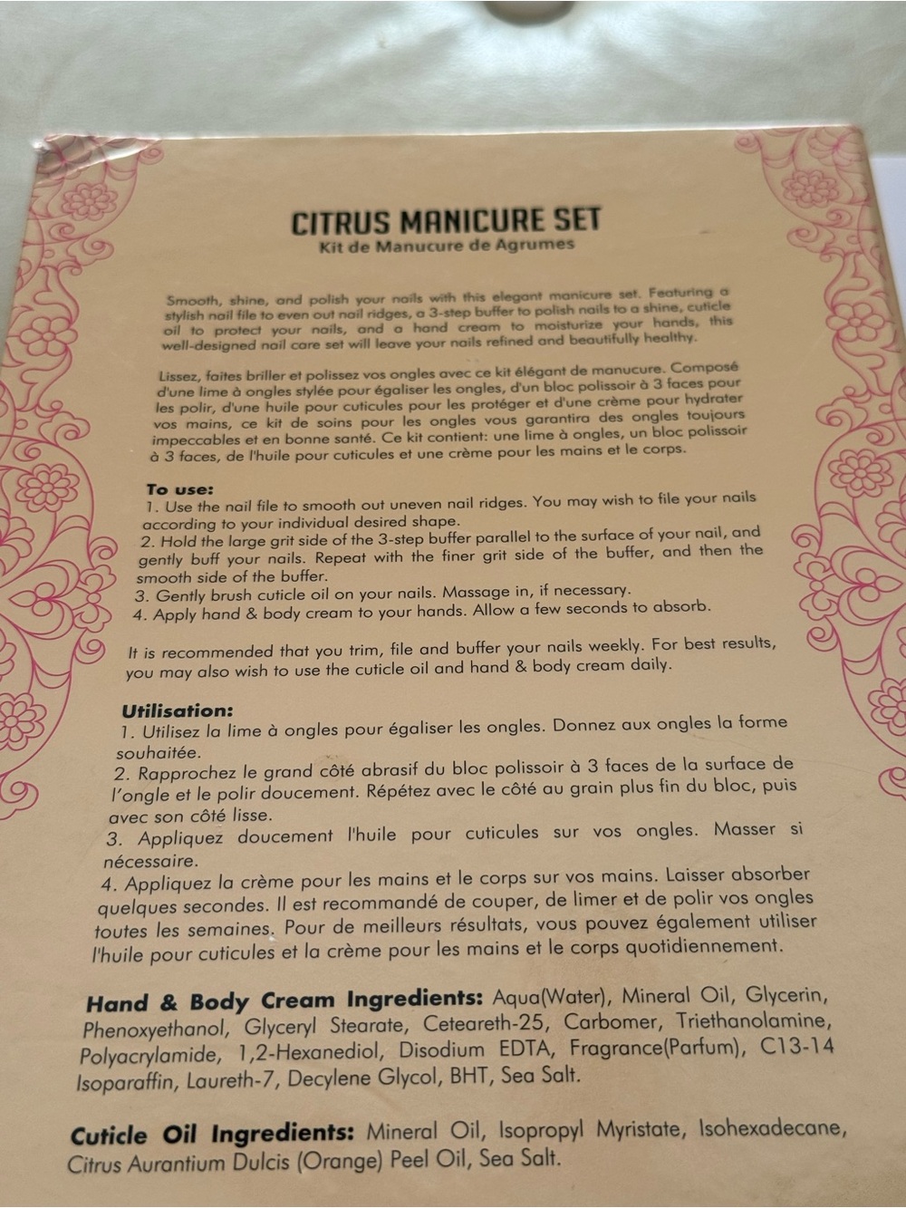 Citrus Manicure Set - Picture 3 of 9